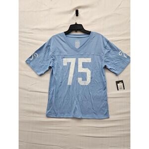 Art Class Boys Girls Light Blue 75 Graphic Bow Sleeve Jersey T-Shirt L 10/12 NWT